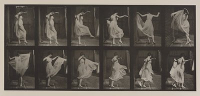 Tafel Nummer 188. Tanzen (fantasievoll), 1887 von Eadweard Muybridge